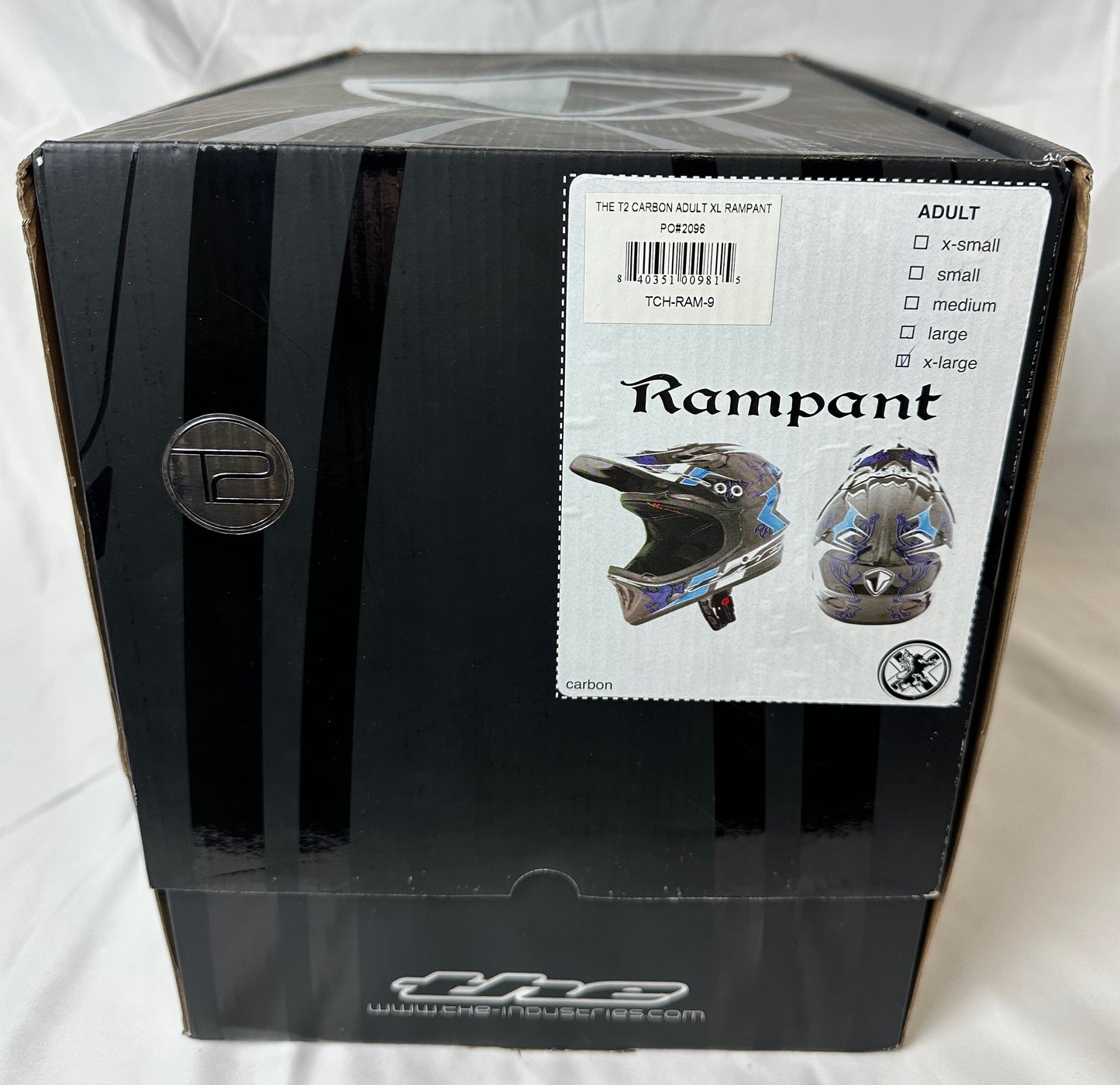 T.H.E Rampant Helmet T2 Carbon BMX Mountain Biking Extra Visor