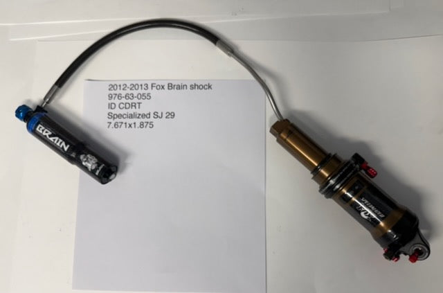 NOS Specialized Brain Shock.  p/n 976-63-055 2012-2013 Tune ID CDRT 7.671" x 1.875